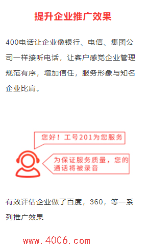 400電話(huà)提升企業(yè)推廣效果
